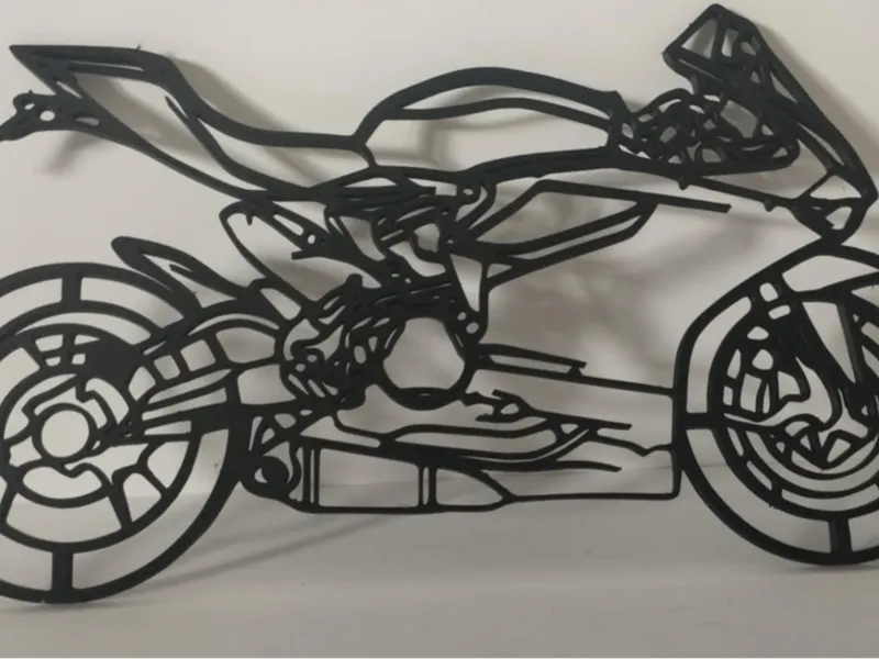 wall art motor bike
