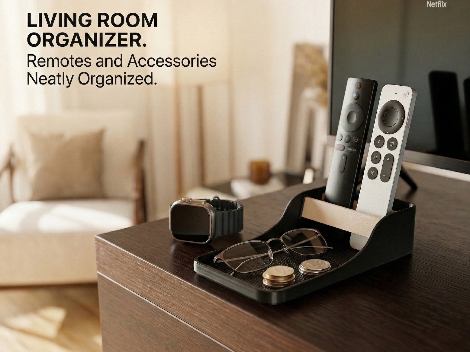 Living Room Organizer Remote Control & Accessories