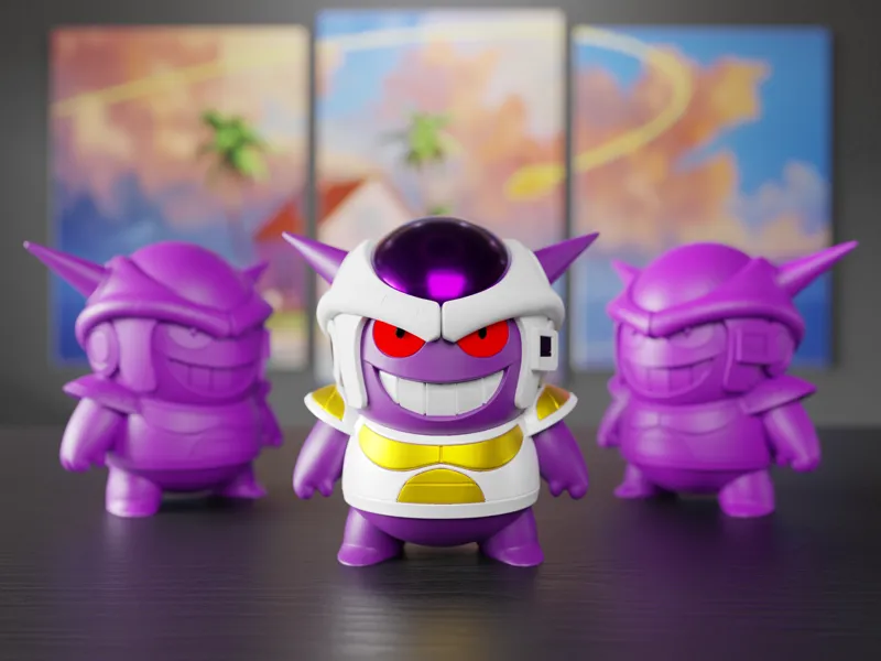 Frieza X Gengar - Fusion Figure