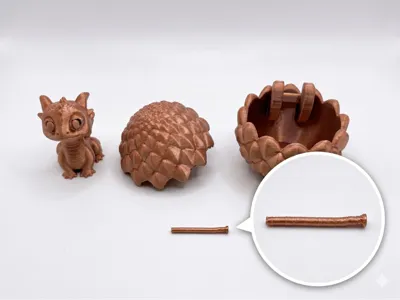 Dragon with Egg + Pin
