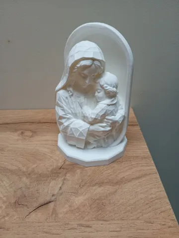 Figura decorativa: Mary and Baby Jesus – Religious 3D Figurine — vista de referencia 3