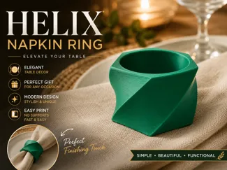 Helix Napkin Ring | Elegant Table Decor & Gift