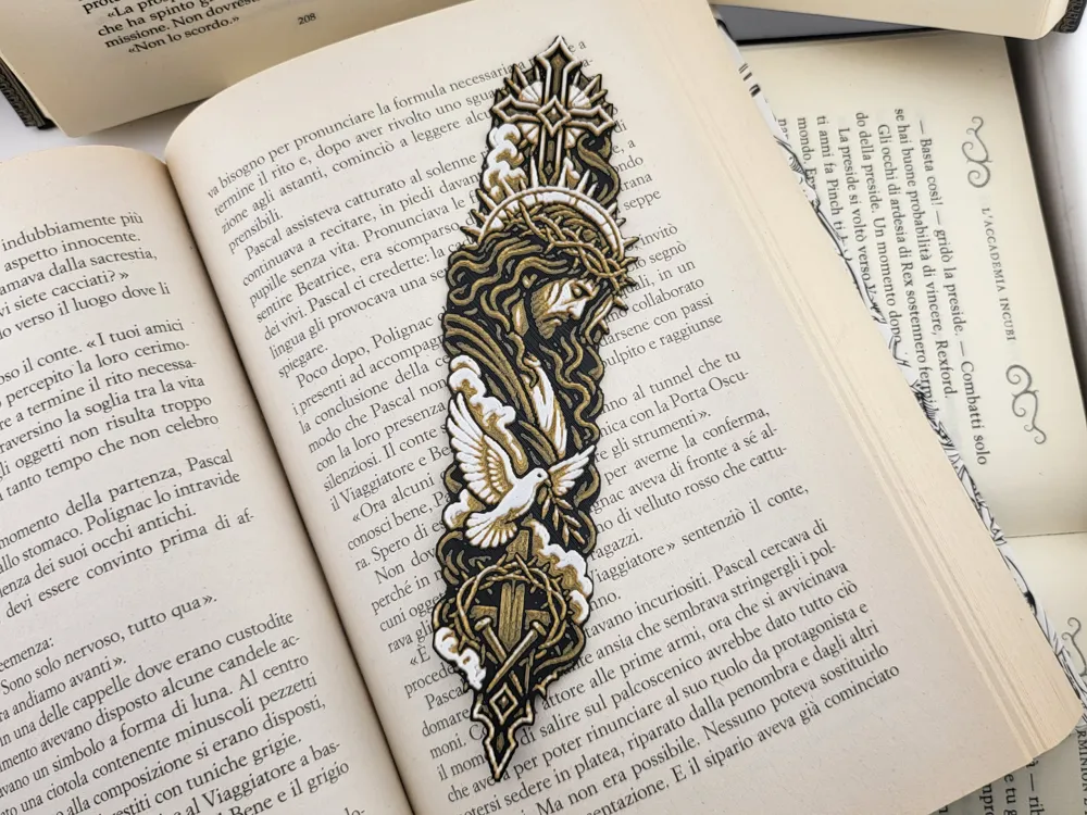 Accesorio de lectura: Catholic Jesus Bookmark | Christian Book Marker. Referencia del modelo original.
