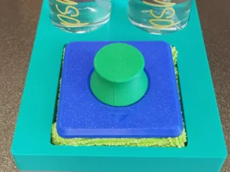 Holder for Build Plate Cleaner and 2x DM Bottles