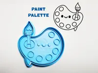 Emporte-pièce et tampon palette de peintre — photo 2