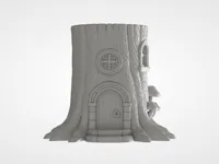 Maison féerique en tronc d'arbre — photo 2