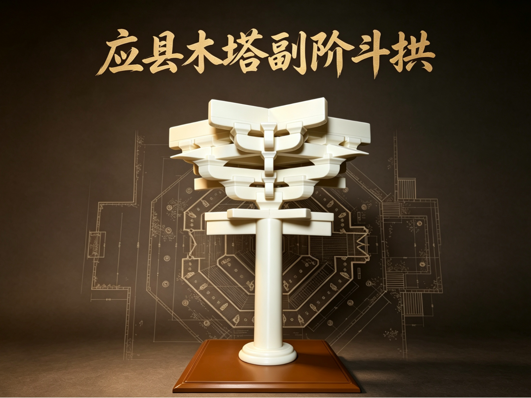 Miniatura 1 do modelo 3D 应县木塔副阶转角铺作斗栱