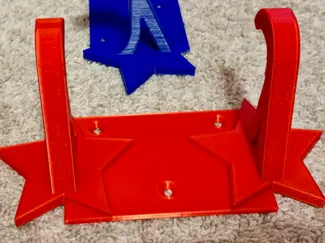 American Doll Wall Holder