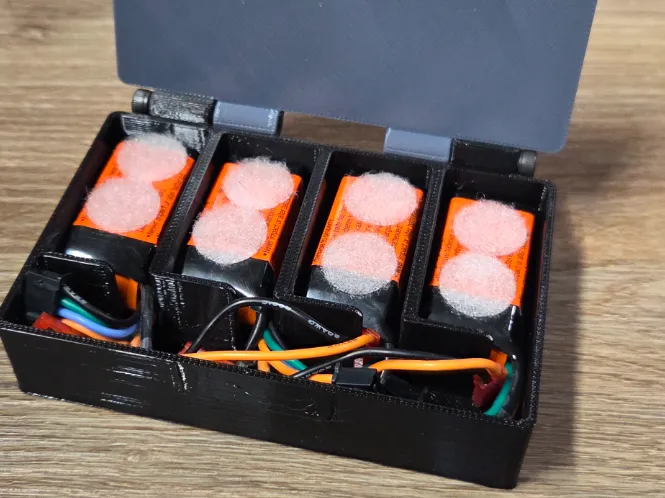 Spektrum UMX 3S 300mah Battery Box for 4 LiPo Batt