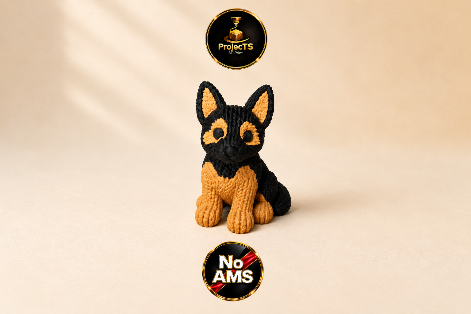 Miniatura 3 do modelo 3D Strick-Schäferhund