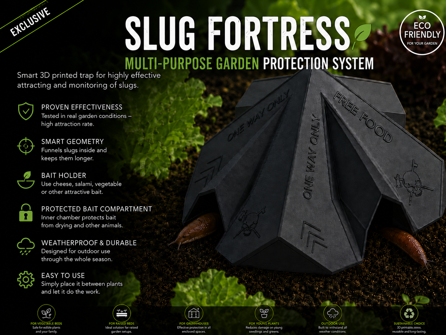 Slug Fortress – Ultimate Garden Slug Trap
