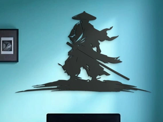 Chinese Warrior 3D Wall Sticker