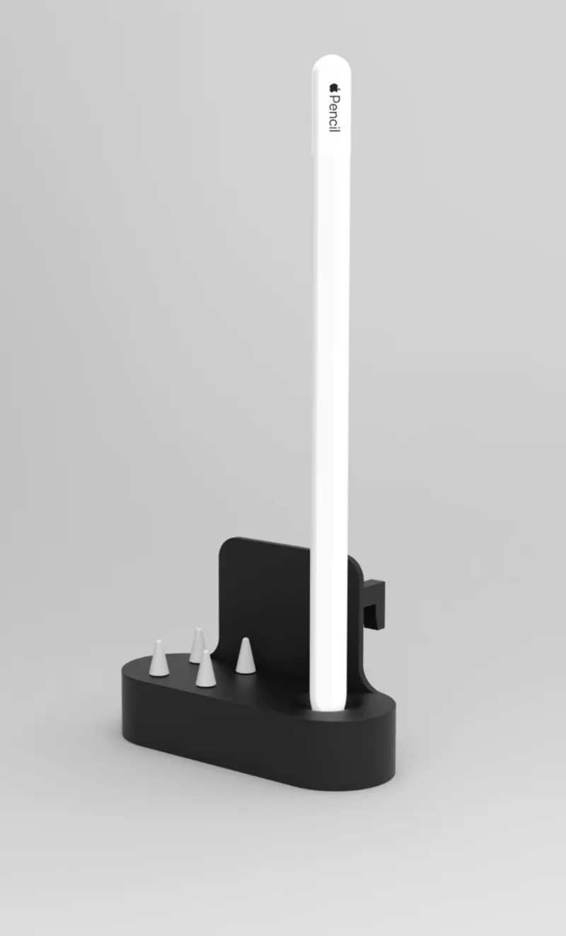 Apple Pencil + tip Ikea Skadis mount