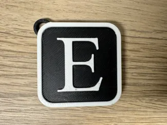 Schlüsselanhänger Buchstabe E Keychain Letter E
