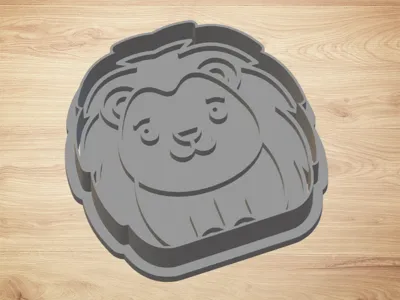 cookie cutter hedgehog - cutter and stamp