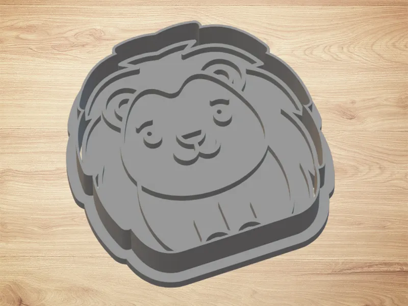 cookie cutter hedgehog - cutter and stamp