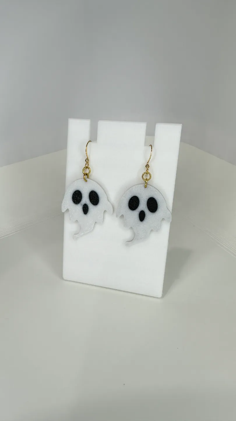 Ghost Earrings/Keychain view 2