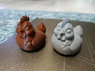 Cute Chicken Figurine | Easy 3D Print