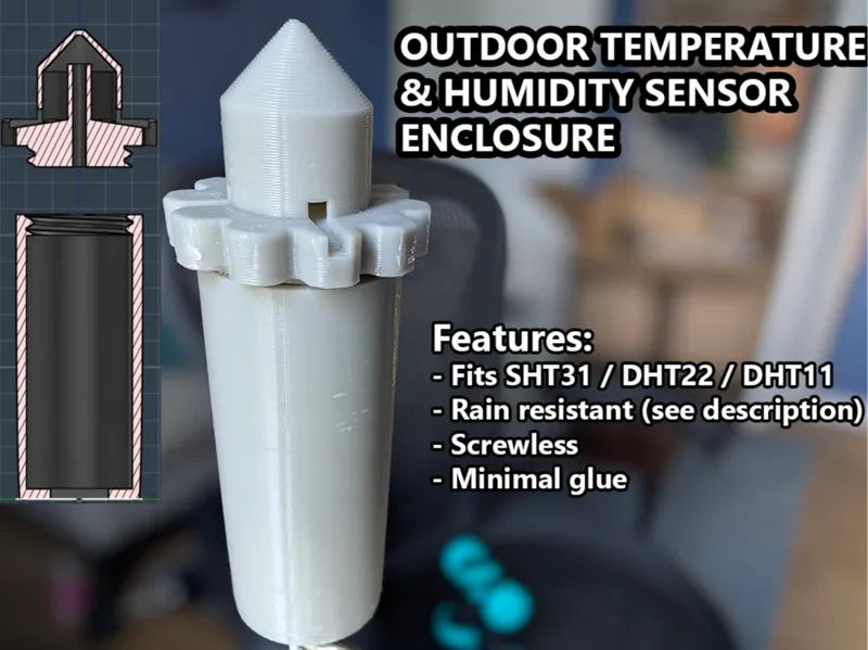Outdoor Temperature Humidity Sensor Enclosure