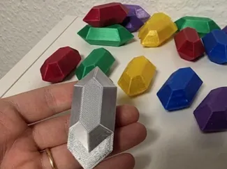 Magnetic Zelda Rupee Fidget Slider