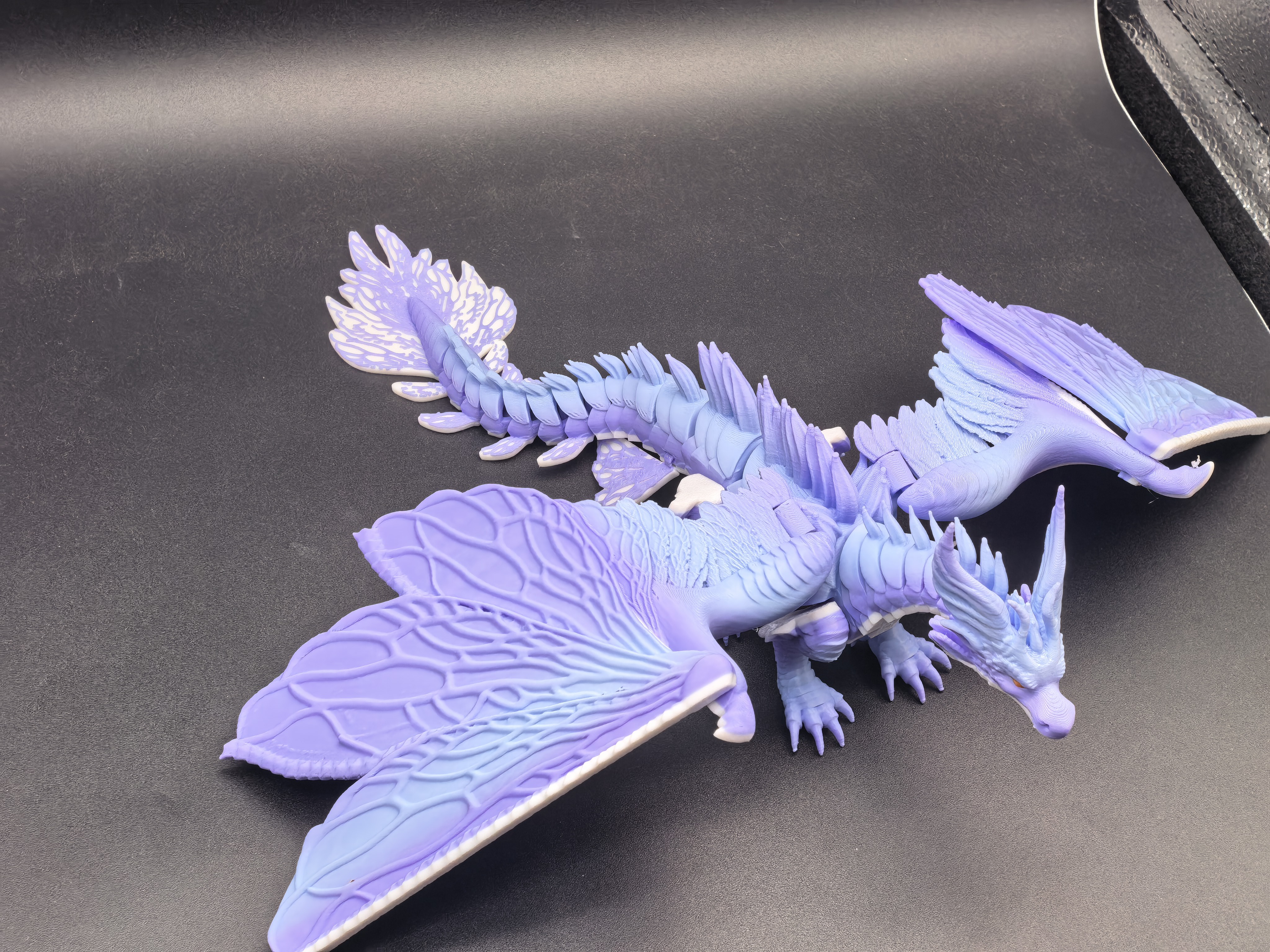 Miniatura 4 do modelo 3D 羽翼飞龙，翅膀一体打印，无需支撑
