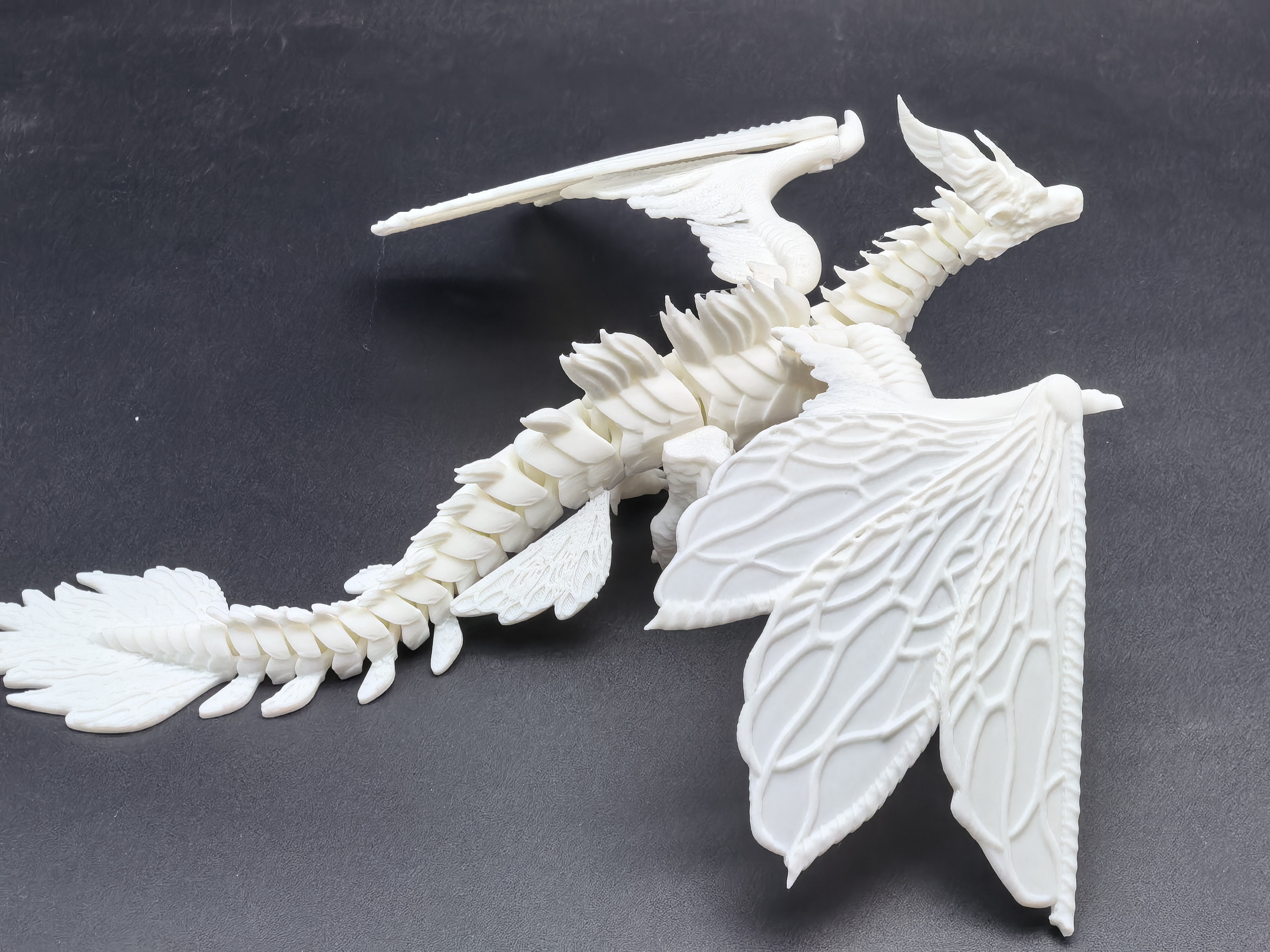 Miniatura 2 do modelo 3D 羽翼飞龙，翅膀一体打印，无需支撑