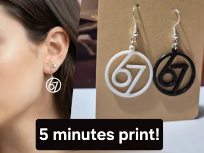 "67" Earrings [sixseven]