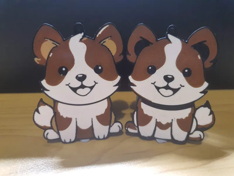 Chocolotey Dog Keychains