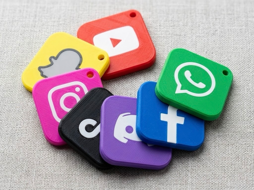 Ultimate Social Media NFC Keychain Collection
