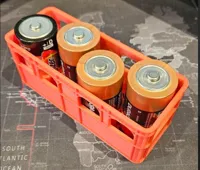 Casier double largeur pour piles format D (style caisse à bière) — photo 2