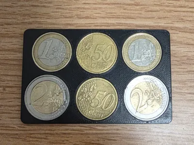 Euro Coin Holder 2, 1, .50