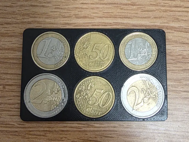 Euro Coin Holder 2, 1, .50