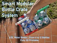 0.2mm layer, 5 walls, 15% infill Modular Crate (PETG)