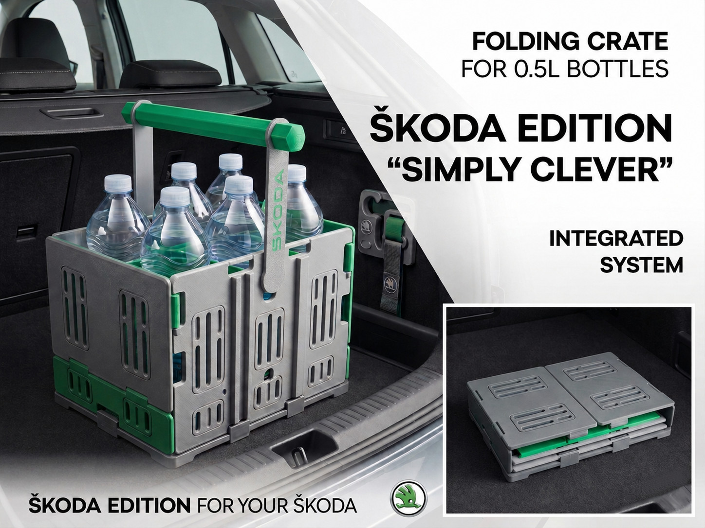 Foldable and Modular 0.5L Bottle Crate