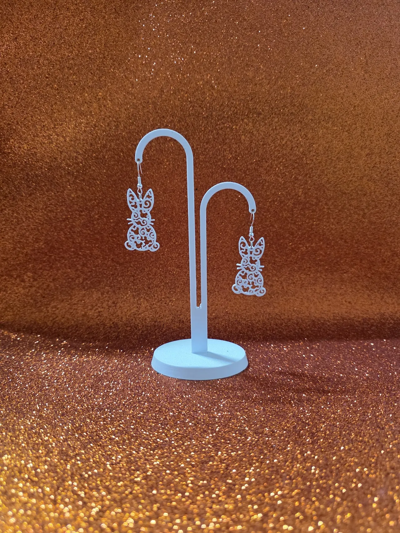 Mickey bunny earrings view 3