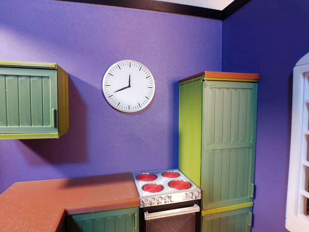 Dollhouse - Modular Large Wall Clock (Wallhanged) - Free 3D Print Model ...