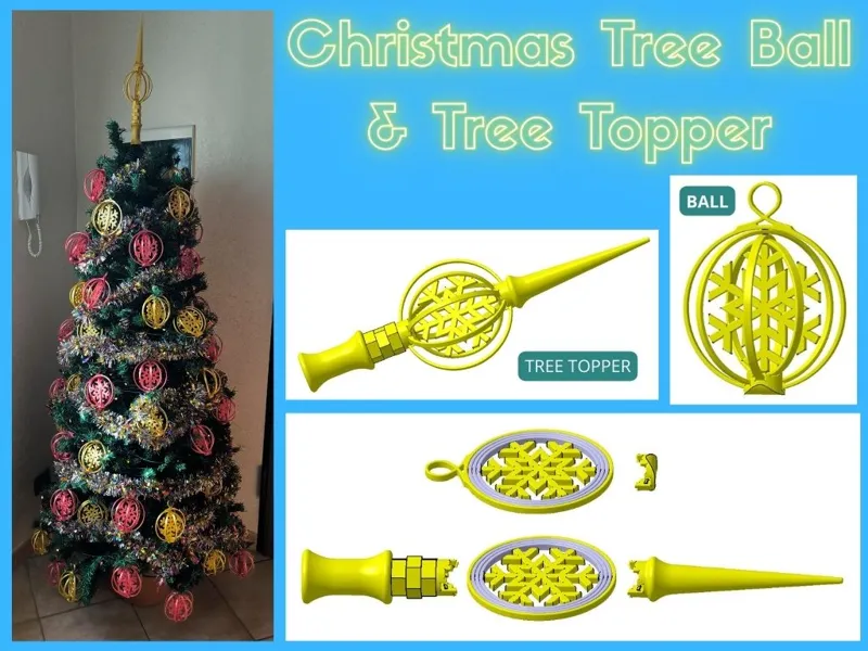 Christmas Tree Ball & Tree Topper