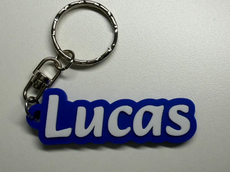 Lucas personalized name keychain