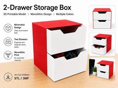 Desktop Storage Cabinet / Compatible with SUNLU S4