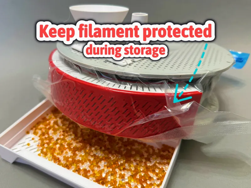 Silica Gel Box for Storage Filament Spool Bambulab