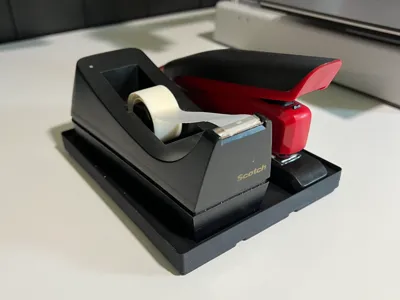 Gridfinity Scotch Tape & Bostitch Stapler Holder