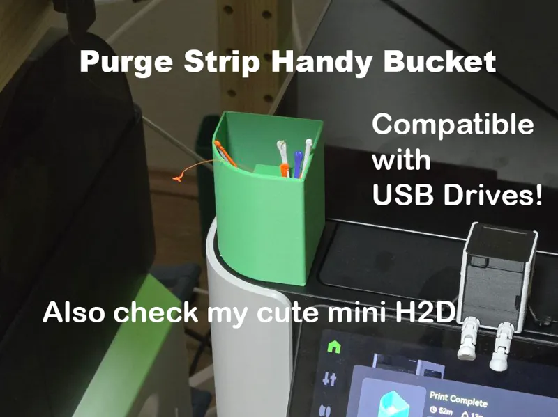 Handy H2D Purge Strip Bucket USB Drive Compatible