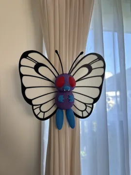 Letrero o emblema decorativo: 3D-printed Butterfree curtain hooks — vista de referencia 5