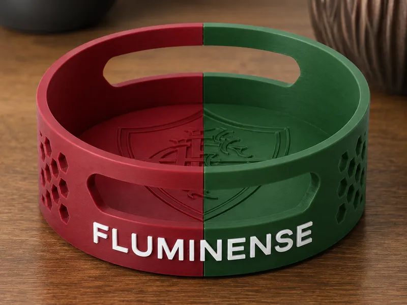 Suporte para Descansos de Copo Fluminense Tricolor