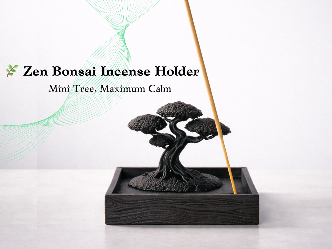 Zen Bonsai Incense Holder - Mini Tree,Maximum Calm