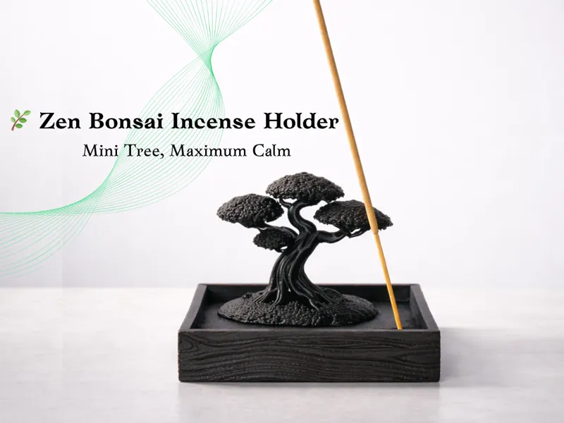 Zen Bonsai Incense Holder - Mini Tree,Maximum Calm