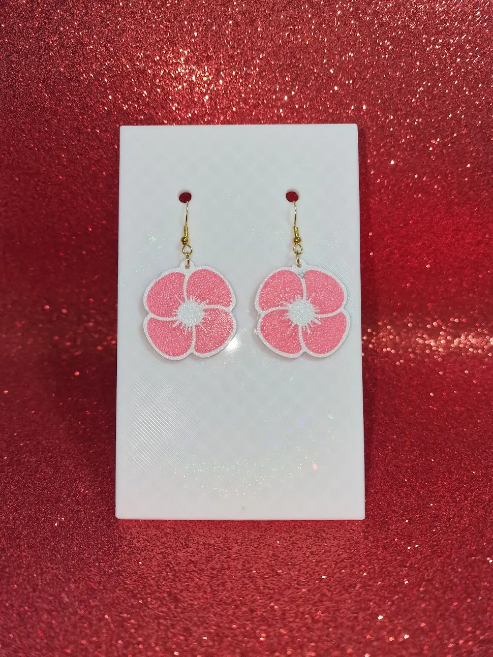 Another flower earrings view 2