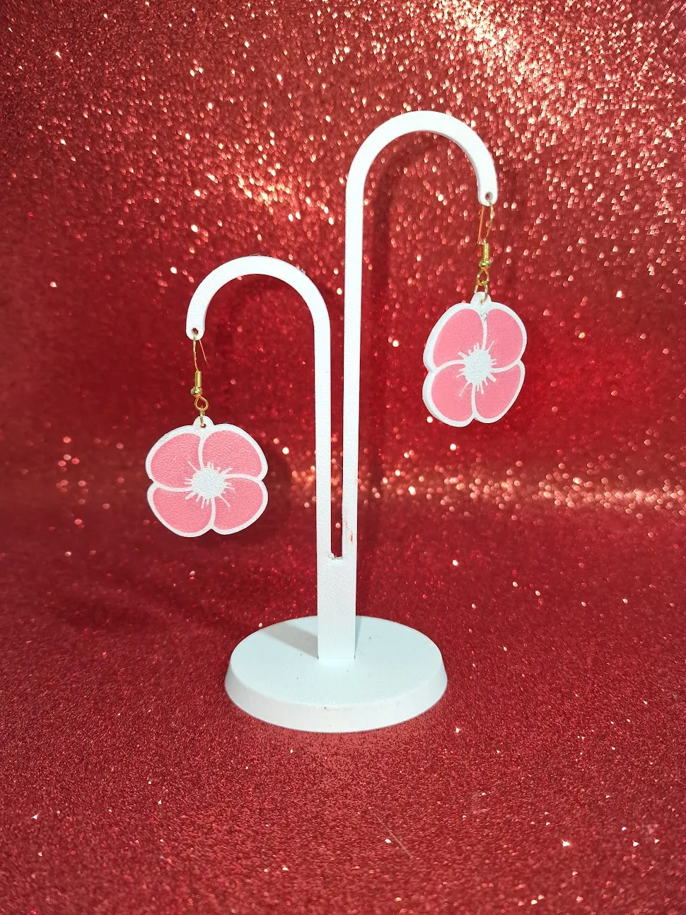 Another flower earrings view 3