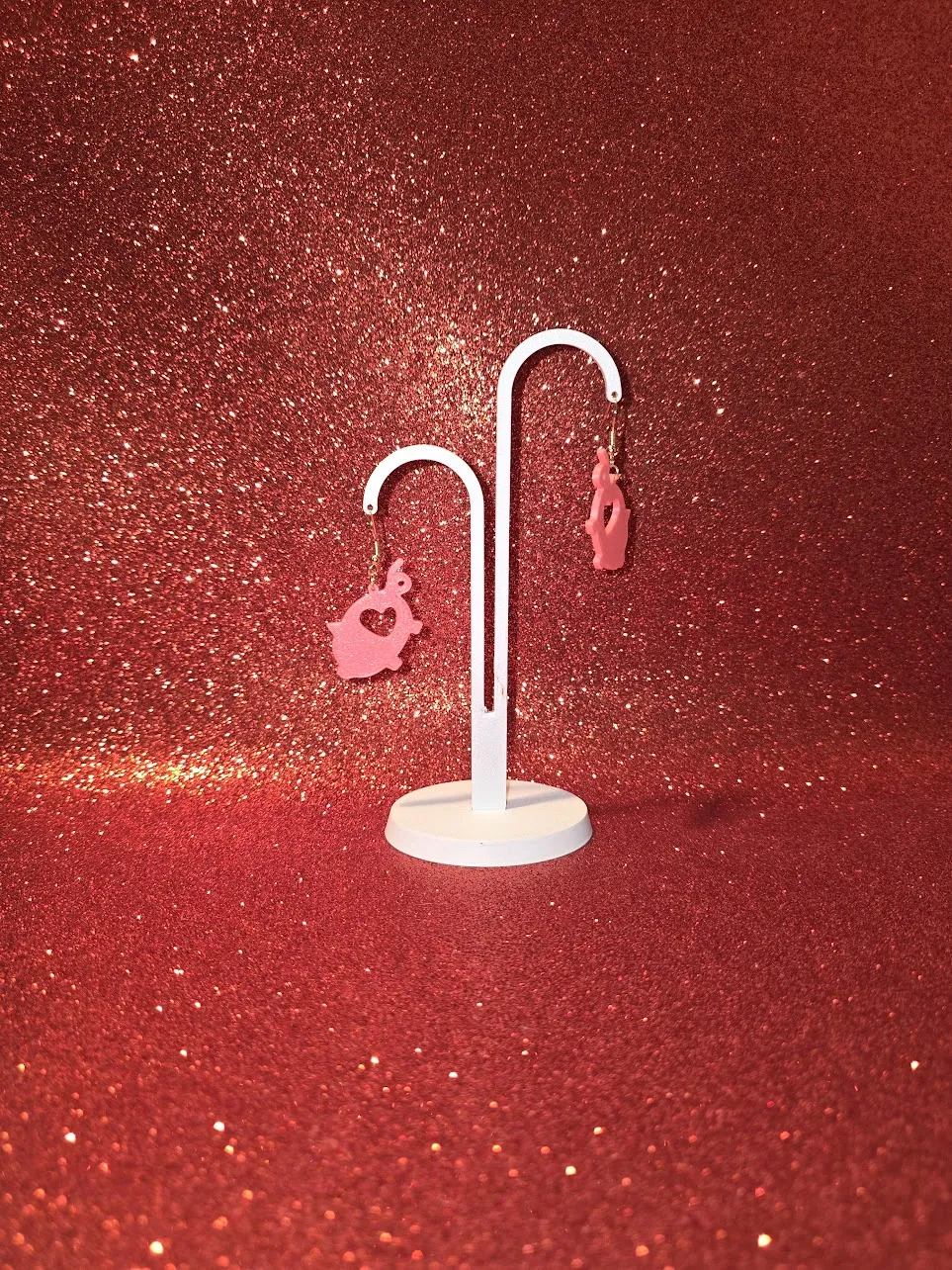 Piglet earrings view 3