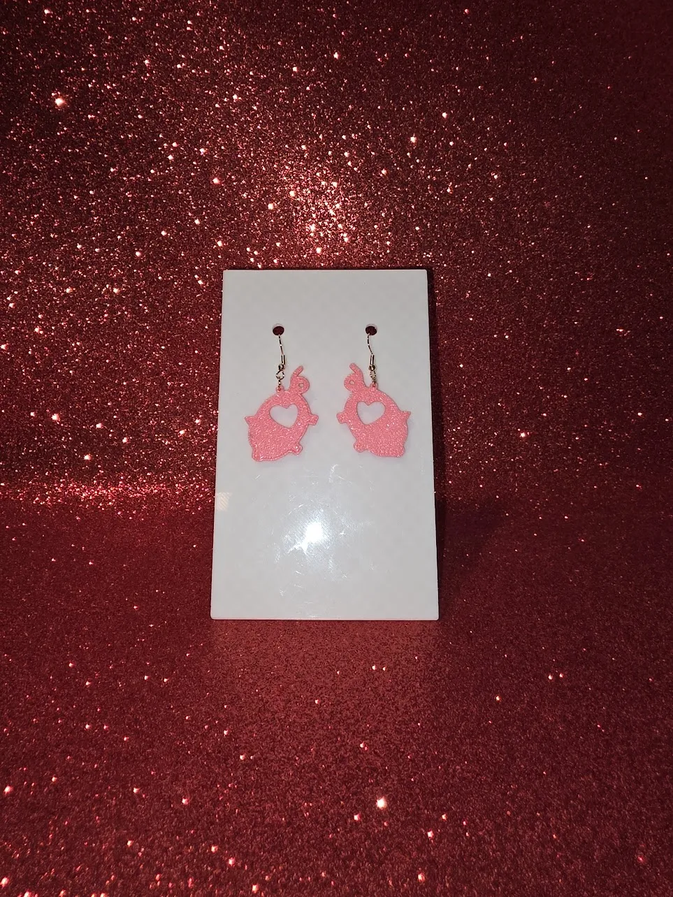 Piglet earrings view 2